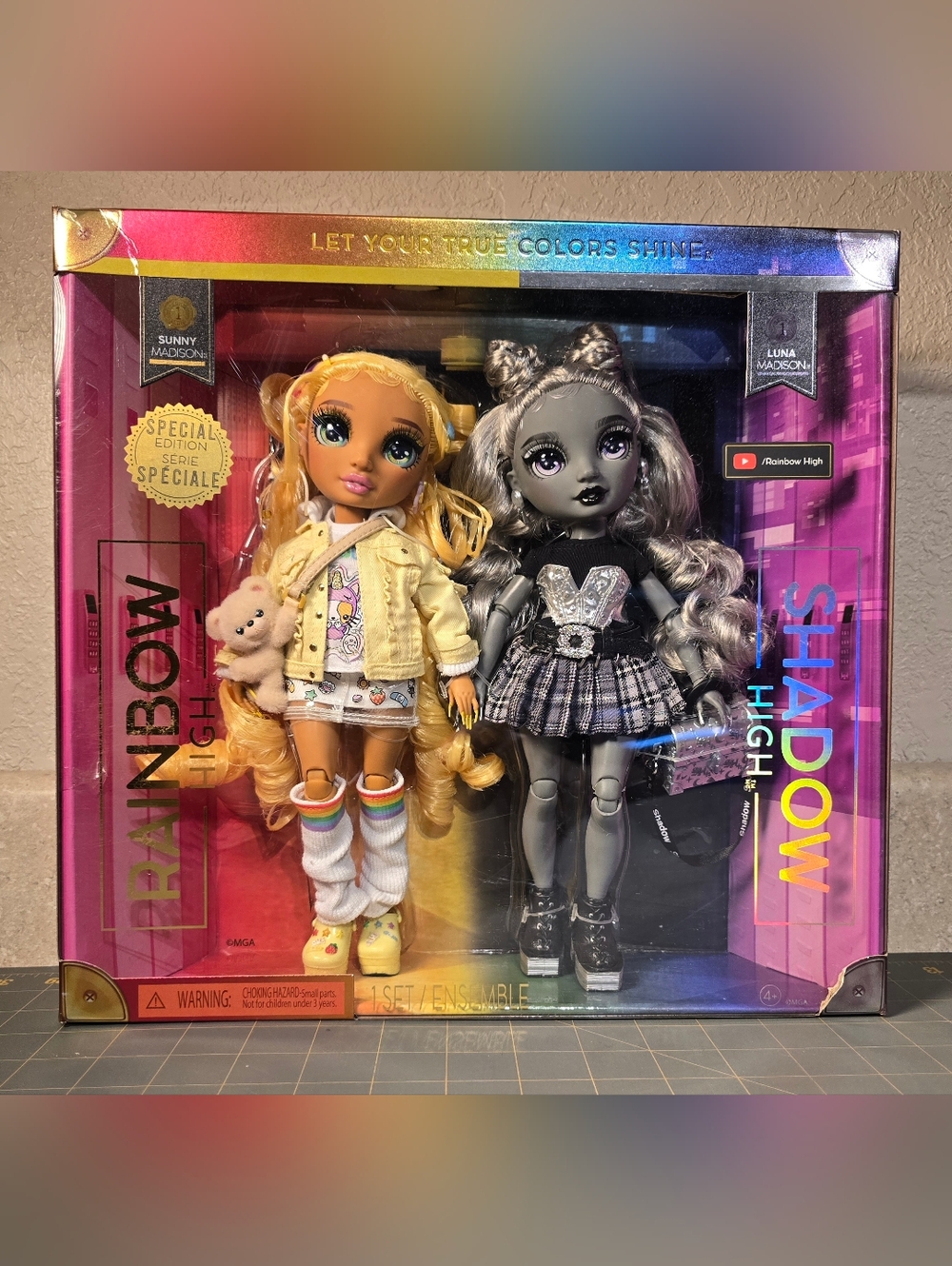 Rainbow/Shadow High Sunny & Luna Madison Fashion Dolls